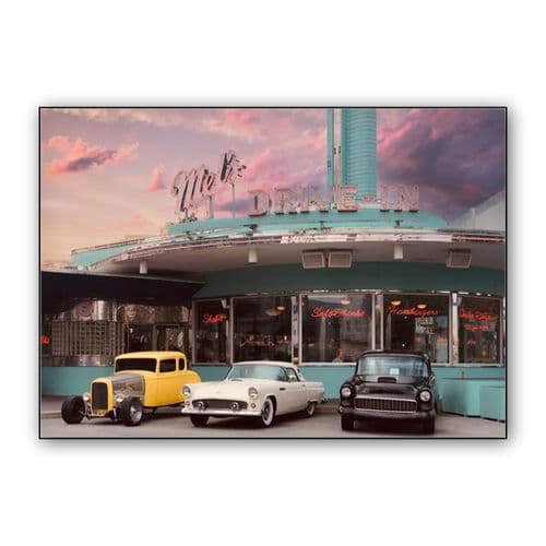Classic cars wall art poster