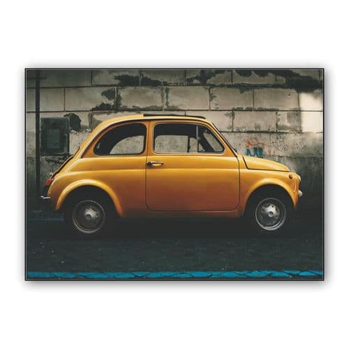 Fiat 500 wall art poster