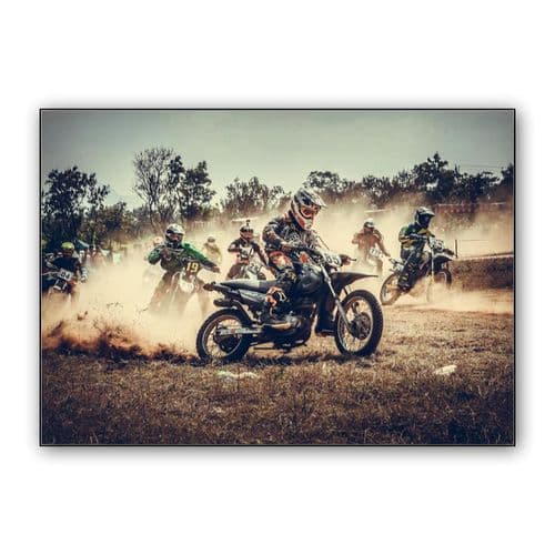Motocross wall art poster
