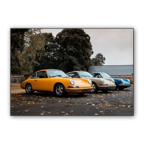 Porsche 911 Family wall art poster