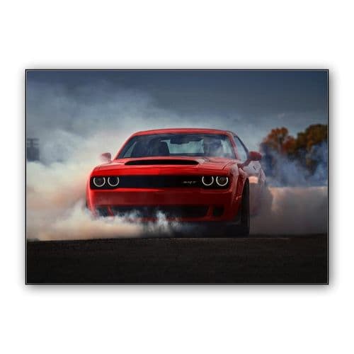 Dodge Challenger SRT Demon wall art poster