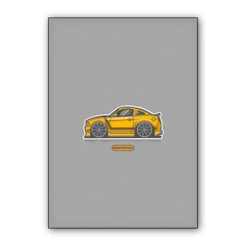 Ford Mustang GT wall art poster