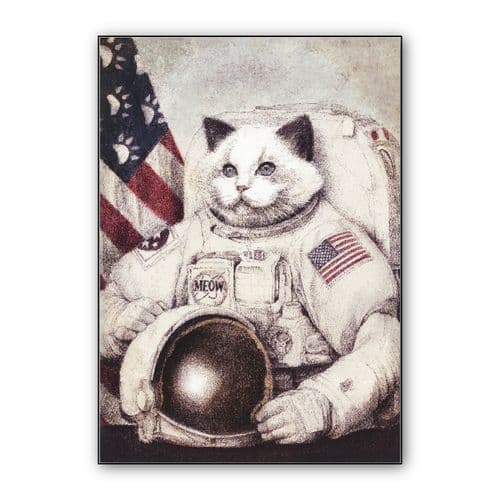 Meow out of Space wall art poster