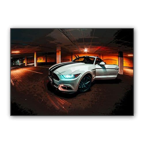 Ford Mustang GT wall art poster