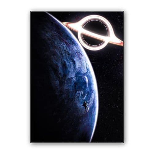 Black Hole Planet wall art poster