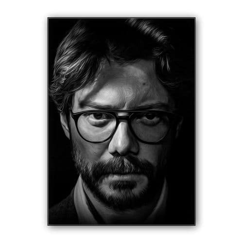 Professor Casa de Papel wall art poster