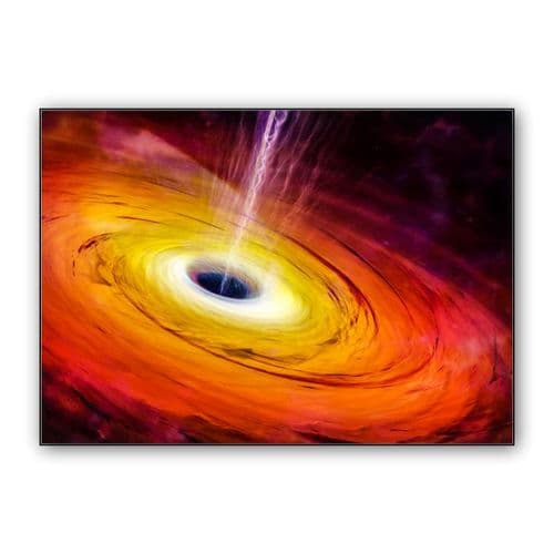 Orange Vortex wall art poster
