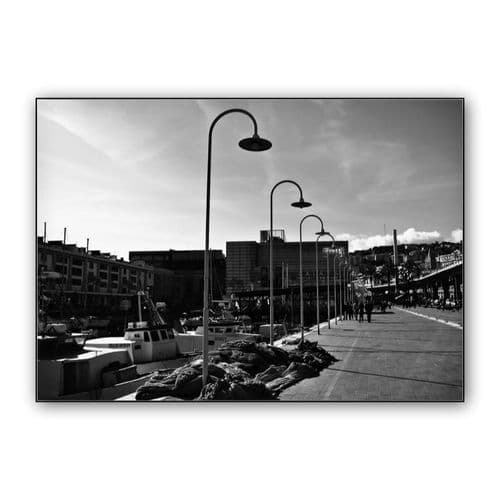 Genoa pier wall art poster