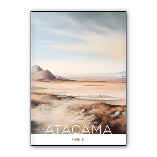The Atacama Desert - Chile - Acrylic Technique wall art poster