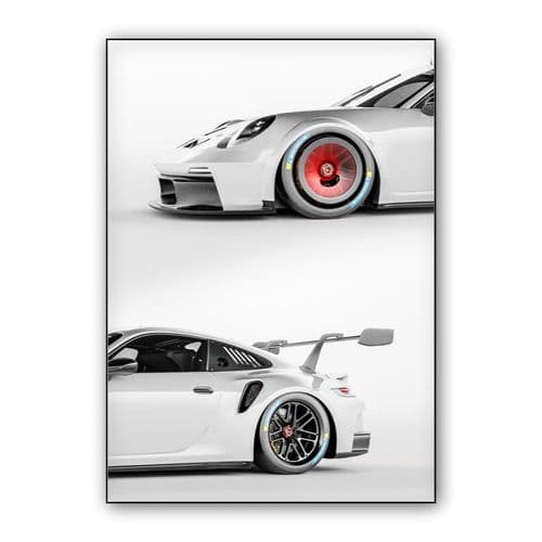Porsche 992 GT3 Cup wall art poster
