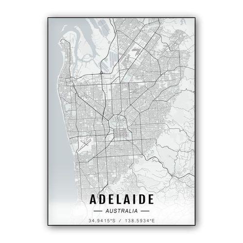 Adelaide map wall art poster