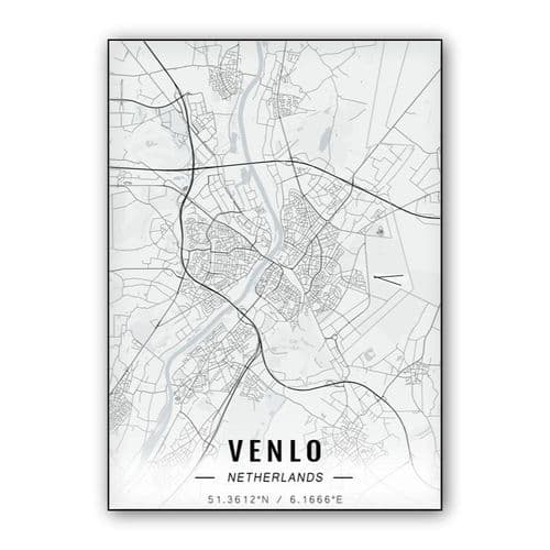 Venlo map wall art poster
