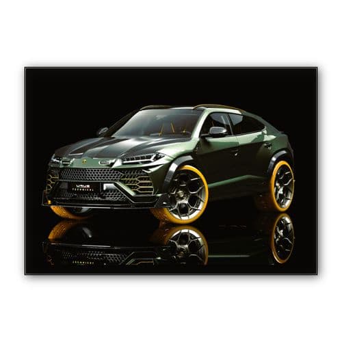 Lamborghini Urus Technical Design wall art poster