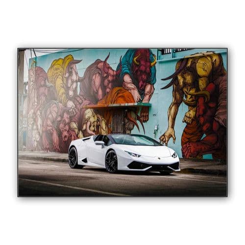 Lamborghini Huracan Spider wall art poster