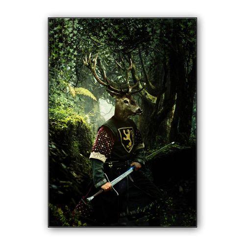 Jungle Warrior wall art poster