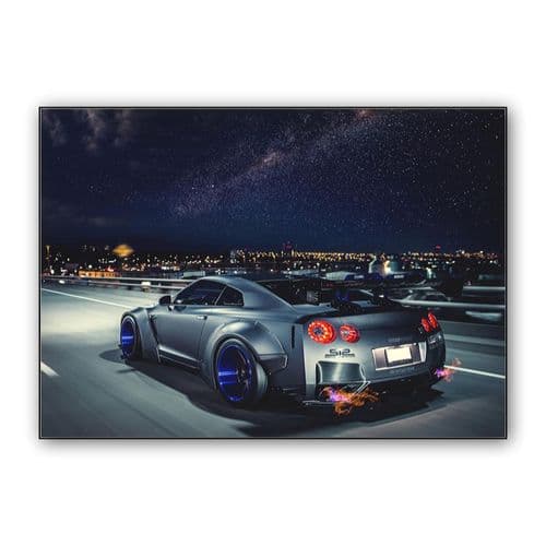Nissan GT-R R35 wall art poster