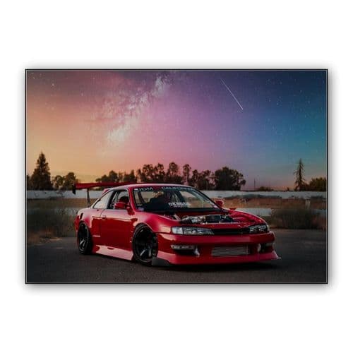 Nissan S14 Silvia wall art poster