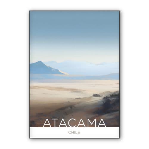 The Atacama Desert - Chile - Impressionism Style wall art poster