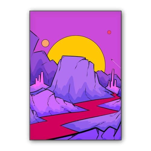 Red river of Venus wall art poster