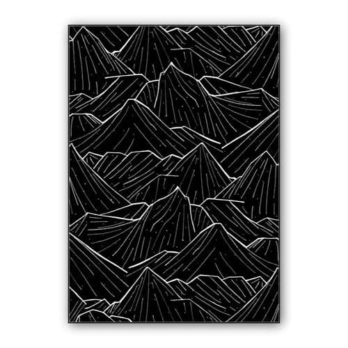 The dark mountains wall art poster