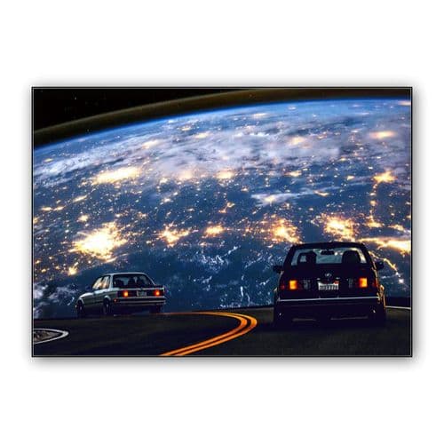 Chasing Earth wall art poster