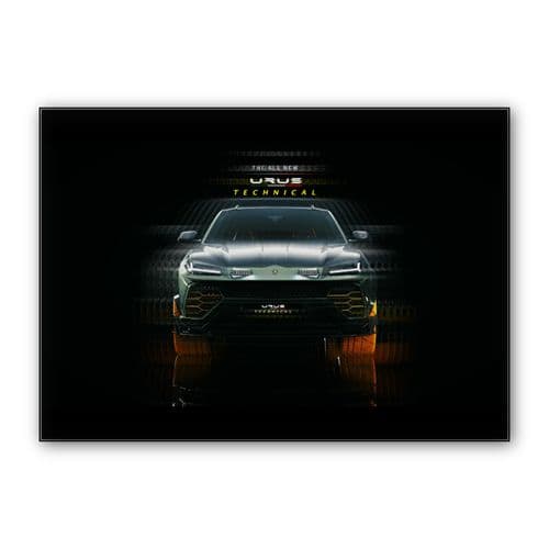 Lamborghini Urus Technical Design wall art poster