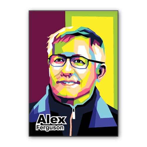 Alex Ferguson in wpap trending wall art poster