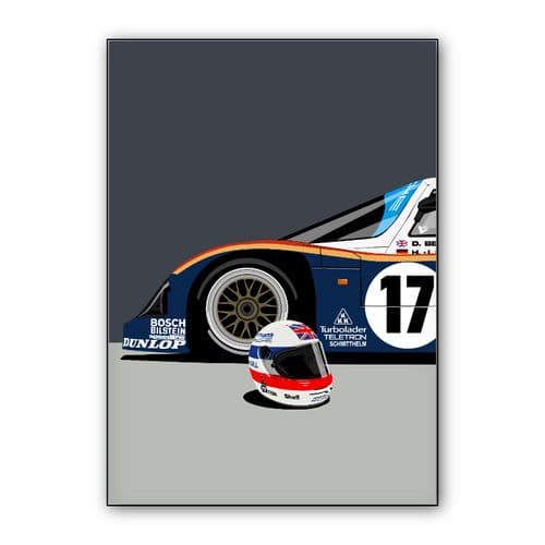 Le Mans Legend wall art poster