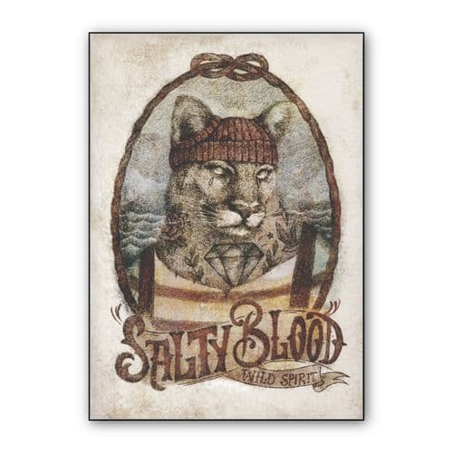 Salty Blood wall art poster