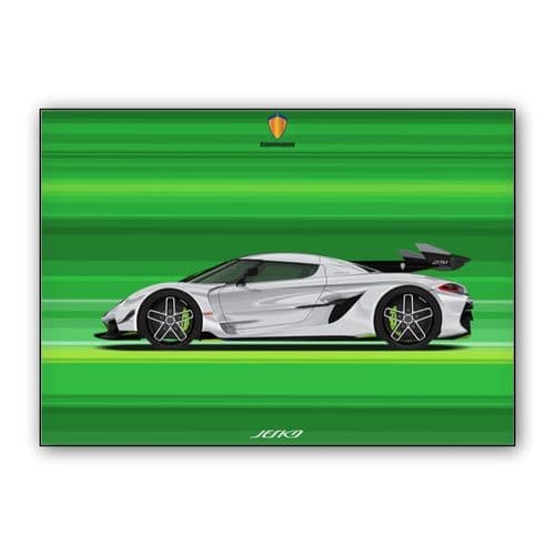 Koenigsegg Jesko wall art poster