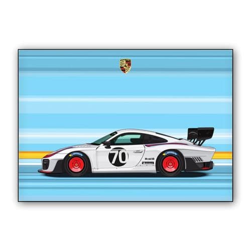 Porsche 935 Moby Dick wall art poster