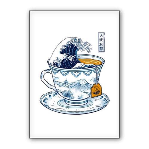 The great Kanagawa Tea wall art poster