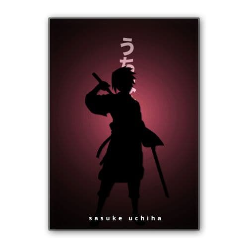 Silhouette Ninja wall art poster