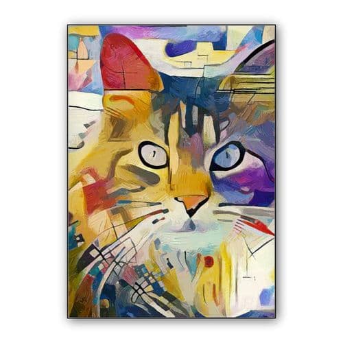 Kandinskiy Cat wall art poster