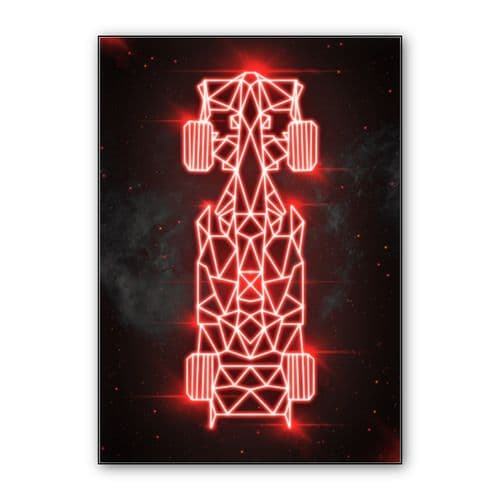 F1 CAR wall art poster
