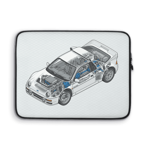 Ford RS200 Isometric Cutaway Illustration wall art poster