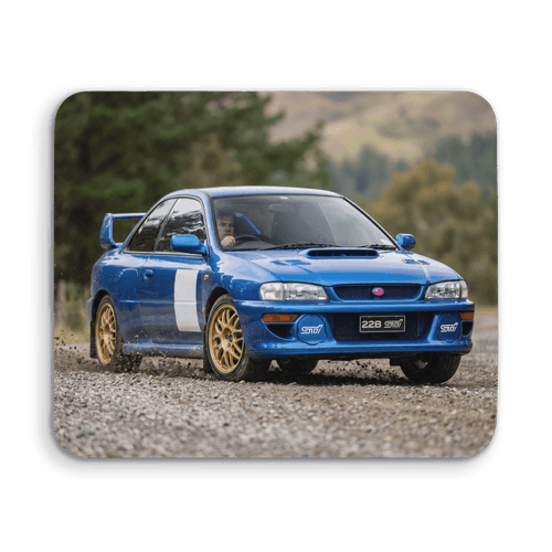 Gravel Storm - Subaru Impreza 22B STi Rally Action wall art poster