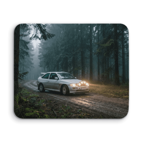 Forest Patrol - Ford Escort RS Cosworth in the Mist wall art poster