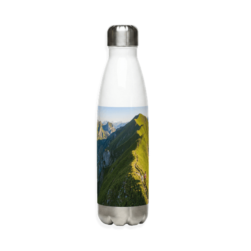 The Ridge of the Alps - Aerial Switzerland Mountain Walk wall art poster