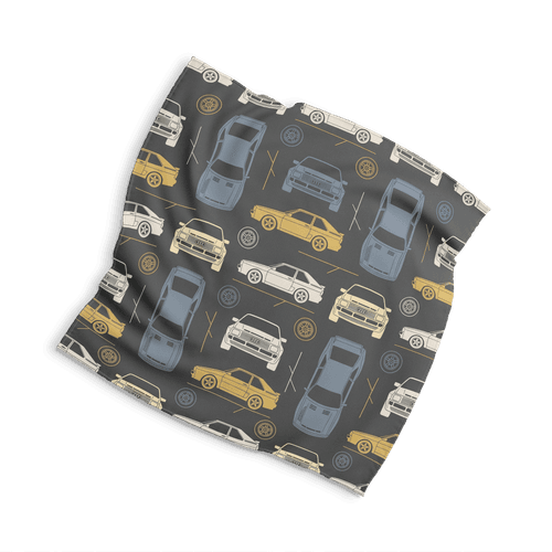 Audi Quattro Retro Seamless Pattern Art wall art poster