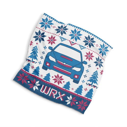 Subaru WRX Nordic Holiday Knit Pattern Art wall art poster