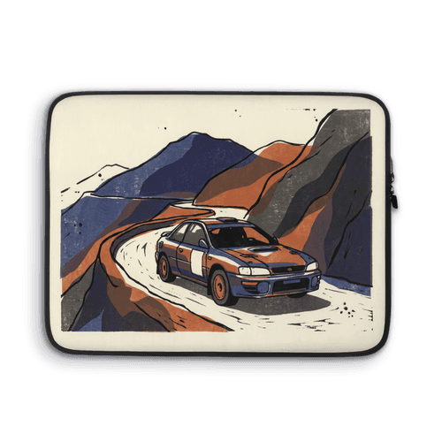 Impreza Mountain Pass Block Print wall art poster