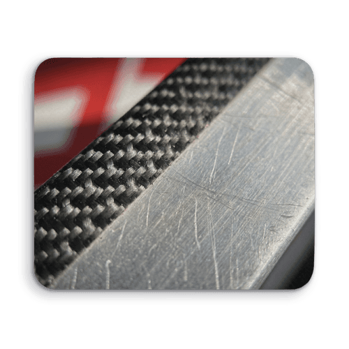 Rally Carbon and Aluminum Macro Detail wall art poster