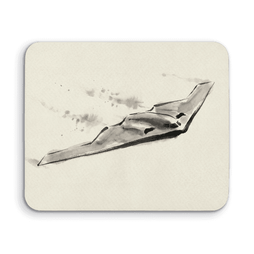 Sumi-e B-2 Spirit Stealth Bomber wall art poster