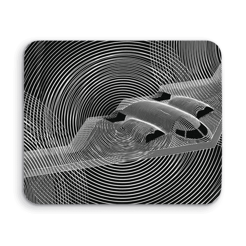 B-2 Spirit Op Art Distortion wall art poster