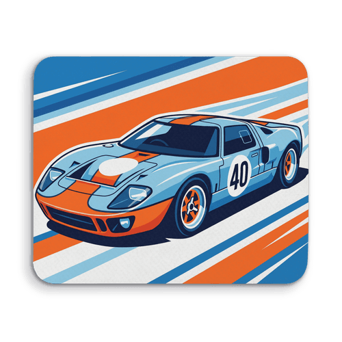 Ford GT40 Gulf Livery Speed Racer wall art poster