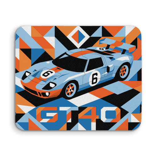 Ford GT40 Gulf Livery Memphis Design wall art poster