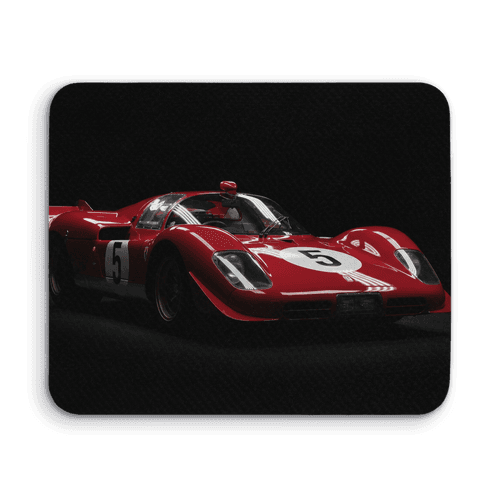 Ferrari 512S Rosso Corsa Dark Studio Shot wall art poster