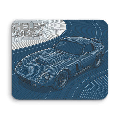 Shelby Cobra Daytona Coupe Topographic Art wall art poster