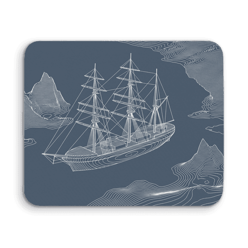 Topographic Polar Expedition wall art poster